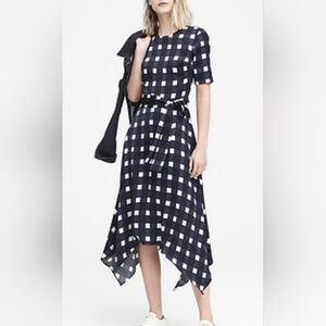 Banana Republic handkerchief hem dress
